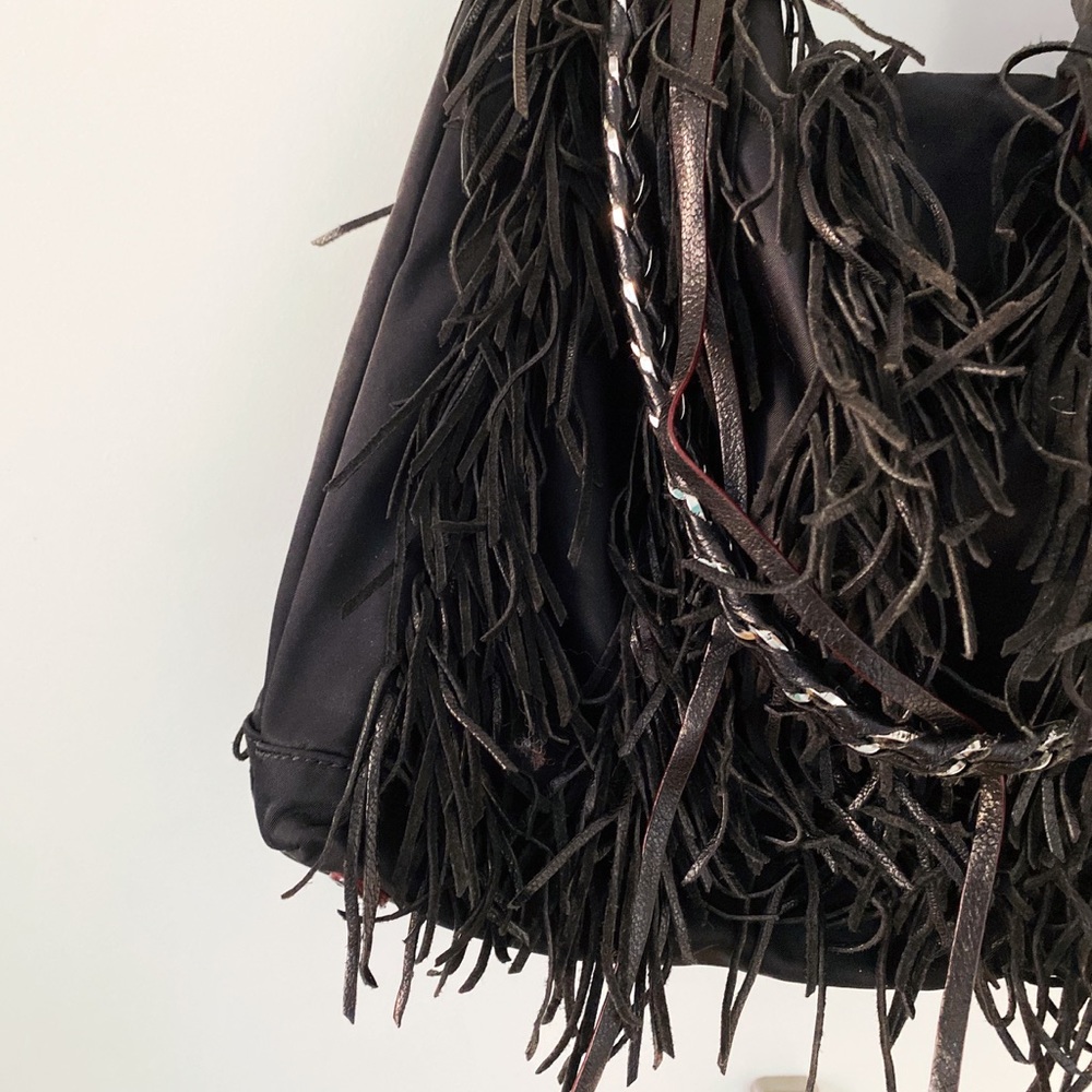MZ WALLACE | Carla Hobo in Black Fringe